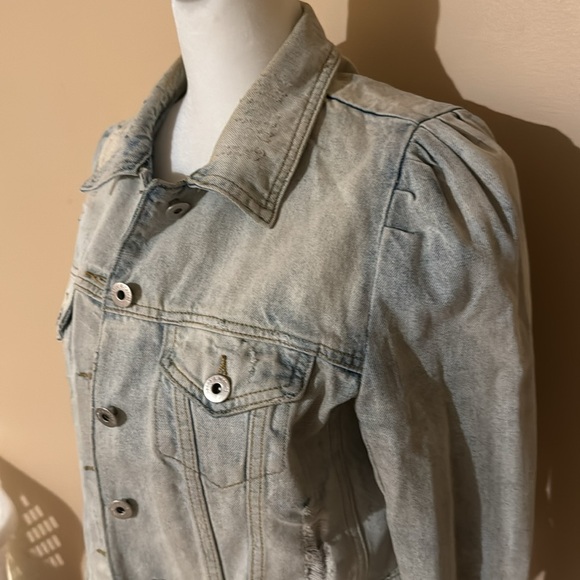 Dance & marvel distressed denim jacket size M very gentle use - Picture 2 of 5
